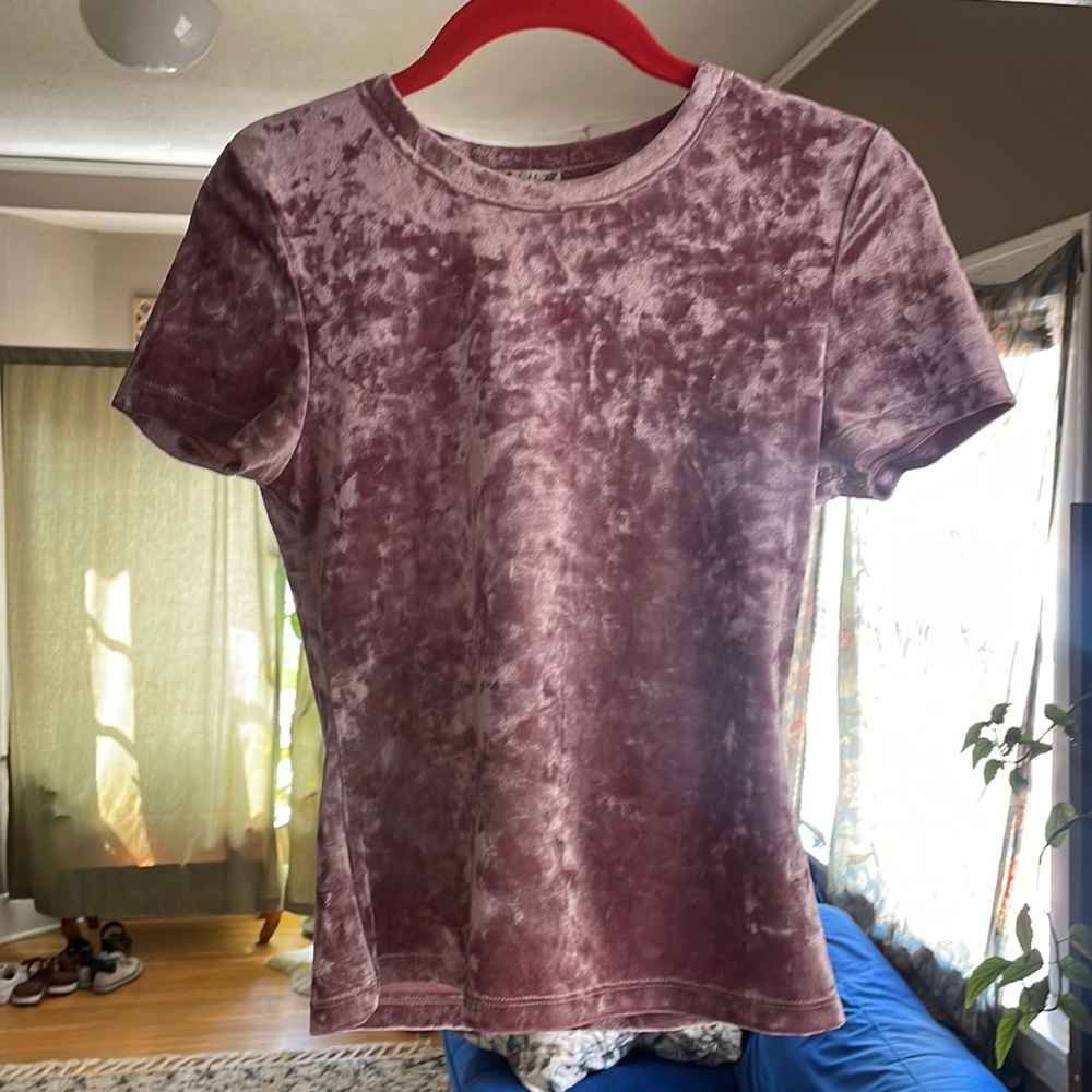 Free people velvet baby tee